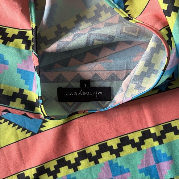 NASTY Gal Whitney Eve Colorful Geometric Print Women's Tank Top - Size Small ⭐ - Picture 7 of 10